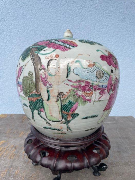 Pot - Hout, Porselein, Antiek en Kunst, Antiek | Overige Antiek