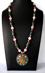 Boeddhistische beschermingsketting - Amulet - Lotusbloem -, Antiek en Kunst
