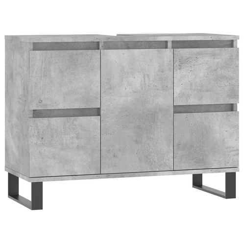 Badkamerkast Betonlook 80x33cm | Tweede Kansje, Huis en Inrichting, Badkamer | Badkamermeubels, 25 tot 50 cm, Nieuw, (Half)hoge kast