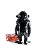 Lyssandre Saint York - Banksy hommage Monkey ( Be the change