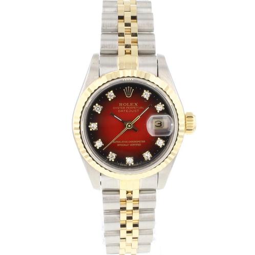 Rolex Lady-Datejust 26 69173 uit 1994, Bijoux, Sacs & Beauté, Montres | Femmes, Envoi