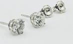 Oorbellen - 18 karaat Witgoud - 1.40ct. tw. Diamant, Nieuw