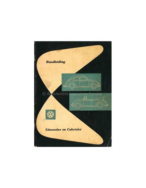 1961 VOLKSWAGEN KEVER 1200 INSTRUCTIEBOEK NEDERLANDS, Autos : Divers, Modes d'emploi & Notices d'utilisation