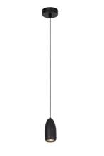 Hanglamp Lucide EVORA -  - Ø 10 cm - 1xGU10 - Zwart, Huis en Inrichting, Lampen | Hanglampen, Nieuw, Verzenden