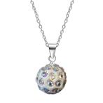 Fako Bijoux® - Ketting - Disco Dots - Hanger - Wit MC, Verzenden, Nieuw