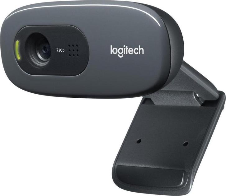 SHOWMODEL Webcam Logitech C270 - 720p HD - 3MP - Grijs, Computers en Software, Pc- en Netwerkkabels, Nieuw, Verzenden