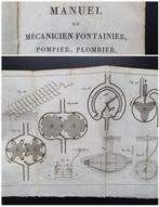 M. Janvier / M. Biston - Manuel du Mécanicien Fontainier,, Antiquités & Art