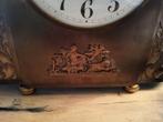 schouwklok, Klok en garnituur set (3) - Art Nouveau Messing, Antiek en Kunst, Antiek | Klokken
