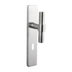 Lavuzo deurklink Pesaro rvs met rechthoekig schild SL72, Doe-het-zelf en Bouw, Nieuw, Overige materialen, Klink of Kruk