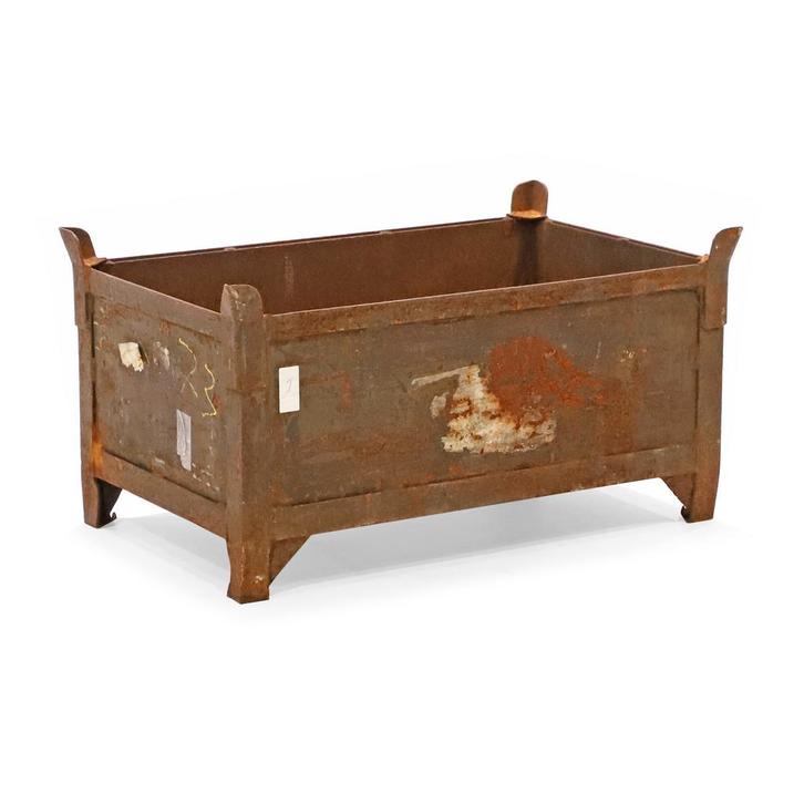 Gebruikte Stapelbak staal vaste constructie met vier, Zakelijke goederen, Kantoor en Winkelinrichting | Magazijn, Stelling en Opslag