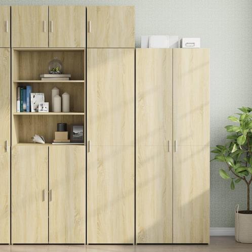 vidaXL Opbergkast smal 45x42,5x225 cm bewerkt hout sonoma, Huis en Inrichting, Kasten | Dressoirs, Nieuw, Verzenden