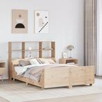 vidaXL Bed met boekenkast zonder matras massief hout 140x200, Huis en Inrichting, Verzenden, Nieuw