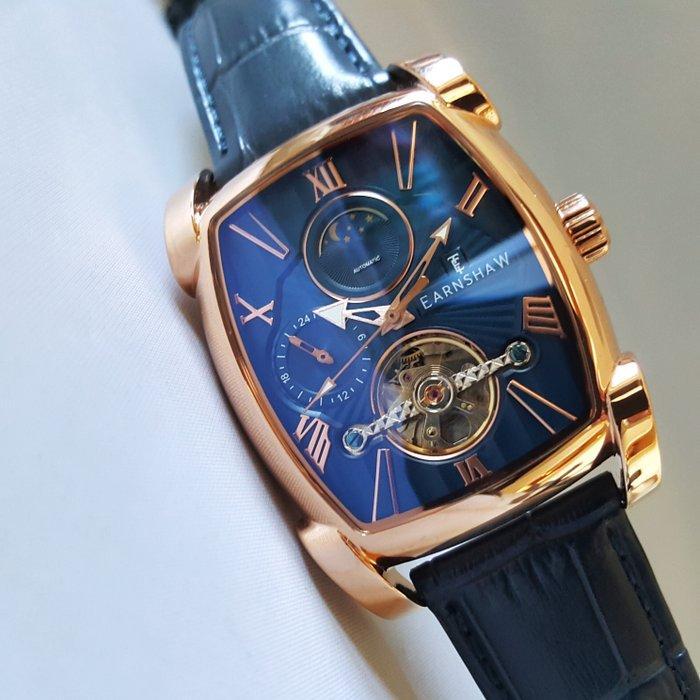 Thomas Earnshaw - Automatic - Moon / Sun - Gold - Tonneau -, Handtassen en Accessoires, Horloges | Heren