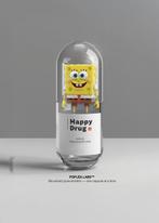 Poplea - HAPPY DRUG - POPLEA LABS - SPONGE BOB, Antiek en Kunst