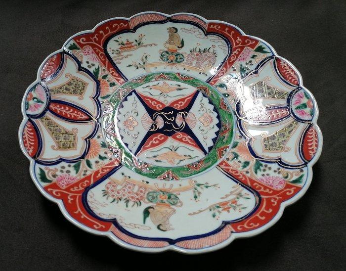Grote Imari-schotel - Porselein - Japan - Meiji periode, Antiek en Kunst, Antiek | Overige Antiek