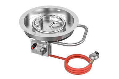 GoFire inbouwbrander rond 39 cm | Flexibel bedieningspaneel, Tuin en Terras, Vuurtafels, Verzenden