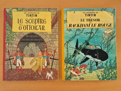 Tintin T8 + T12 - Le Trésor de Rackham Le Rouge (B15) + Le, Livres, BD