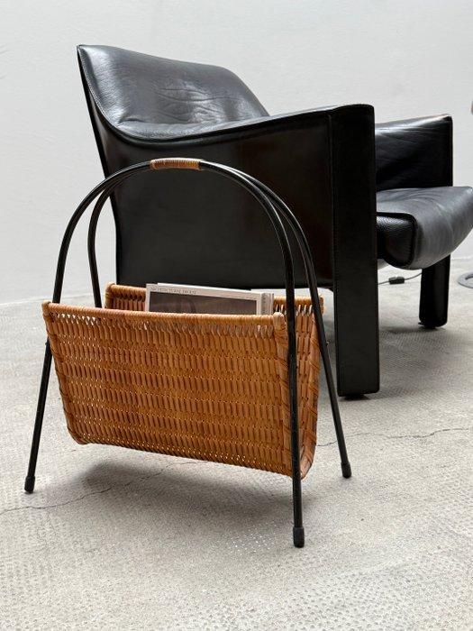 Tijdschriftenhouder - Metaal, Rattan, Antiek en Kunst, Curiosa en Brocante