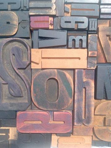Blocs dimpression (50) - Carré de lettres typographiques XL