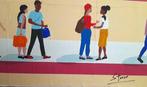 Giorgio Stocco - People on the go- opera unica, Antiek en Kunst