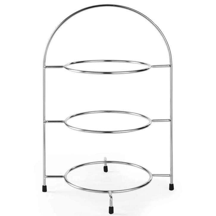 Etagère/Serveerstandaard | Verchroomd | 3x Ø275mm |, Zakelijke goederen, Horeca | Keukenapparatuur, Nieuw in verpakking, Verzenden