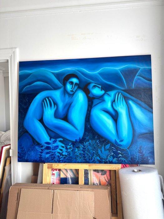 Sad monsters club / Jade Mouge - Avant l’aube XL, Antiek en Kunst, Kunst | Schilderijen | Modern