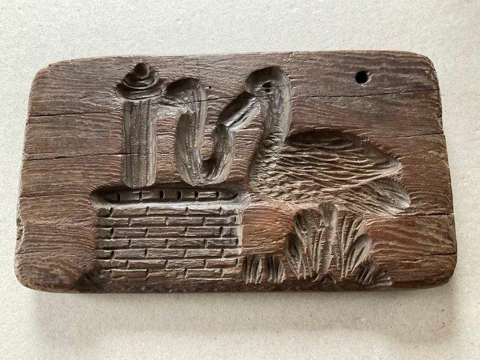 Plank (2) - eiken/hard hout - Speculaas plank, Antiek en Kunst, Antiek | Keukengerei