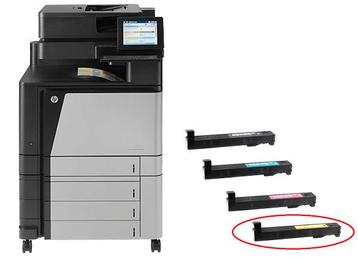 Second Hand HP - Huismerk Toner M880 Yellow LTM880Y (CF302A), Ophalen of Verzenden, Toner