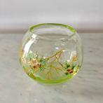 Legras stile - Vaas - Boule Chinoise - Uraniumglas, Antiek en Kunst, Antiek | Glaswerk en Kristal
