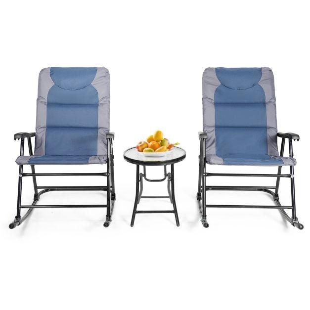 2dekans | Coast 3-delige opvouwbare bistro-set Outdoor, Tuin en Terras, Tuinsets en Loungesets, Ophalen of Verzenden