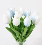 Actie tulp tulpen 33cm bundel lichtblauw en wit / +/-10st