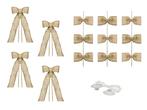 Auto Decoratie Set Bruiloft Jute Strikjes, Verzenden, Nieuw