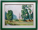 Albert Joulin - Vue du parc du Château à Pleumartin