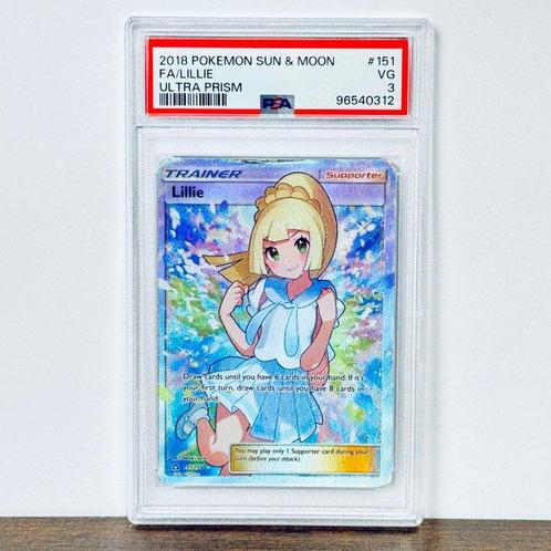 Pokémon Graded card - Lillie FA - Ultra Prism #151 - PSA 3, Hobby en Vrije tijd, Verzamelkaartspellen | Pokémon