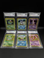 Pokémon - 6 Graded card - BULBASAUR HOLO & IVYSAUR HOLO &