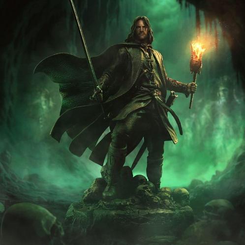 The Lord of the Rings Art Scale Statue 1/10 Aragorn Unleashe, Verzamelen, Lord of the Rings, Ophalen of Verzenden