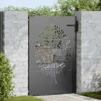 vidaXL Tuinpoort, Tuindeur 85x75 cm Corten Staal Boom Design, Tuin en Terras, Verzenden, Nieuw