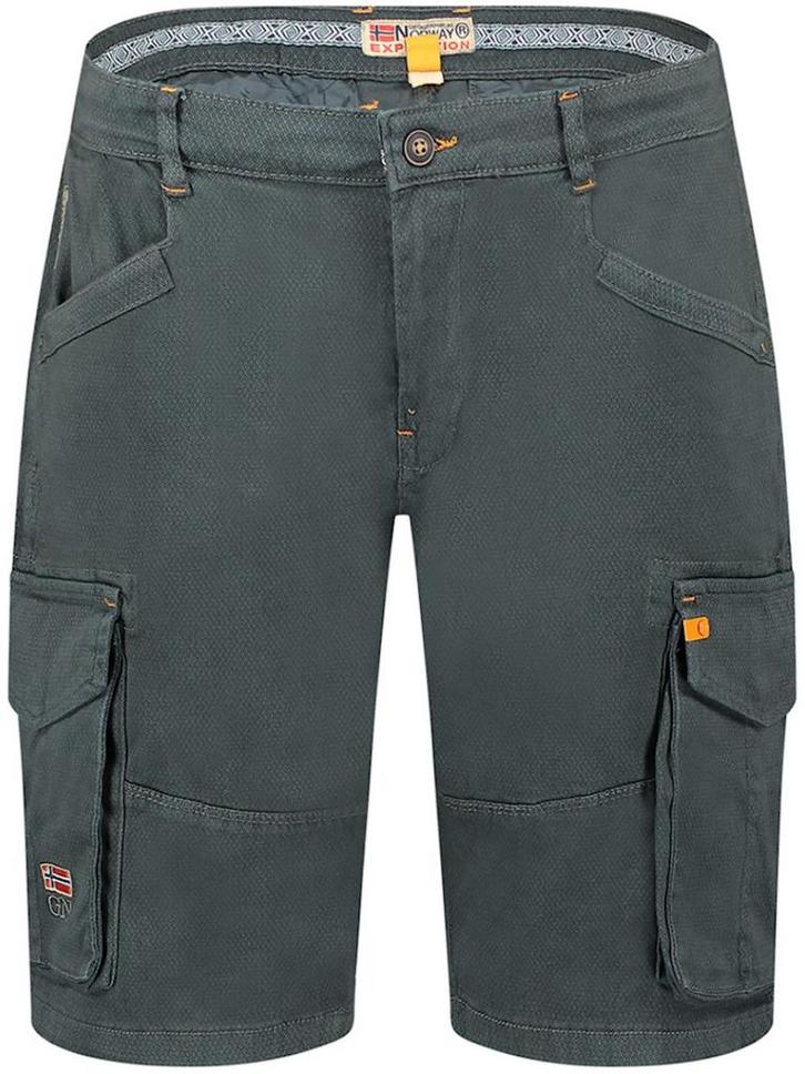 Geographical Norway Bermuda Met Stretch Patrimoine Dark Grey, Kleding | Heren, Broeken en Pantalons, Verzenden