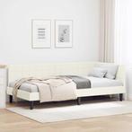 vidaXL met hoofdeinde Crème 90 x 190 cm Fluweel, Verzenden, Nieuw