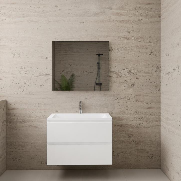 ACTIE BWS Badmeubel | Paris | Wit 80 cm | Hoogglans Wit, Doe-het-zelf en Bouw, Sanitair, Bad, Nieuw, Ophalen of Verzenden