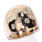 Ring - 18 karaat Geel goud -  0.56ct. tw. Diamant, Handtassen en Accessoires, Nieuw