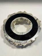 Petit bougeoir - argent laminé - Guirlande de Noël