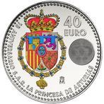Spanje. 40 Euro 2023 Princesa Leonor  (Zonder, Timbres & Monnaies