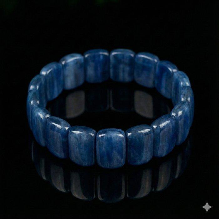 Kyaniet - Armband - Blue kyanite bracelet, Verzamelen, Mineralen en Fossielen