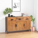 vidaXL Dressoir 110x35x70 cm massief grenenhout bruin, Verzenden, Nieuw