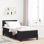 vidaXL Boxspring Bed met Matras & LED Zwart 90x200 cm, Verzenden, Nieuw