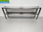 RVS HCB Dubbele Etagère Brug Premium-line 180 cm Horeca, Ophalen of Verzenden