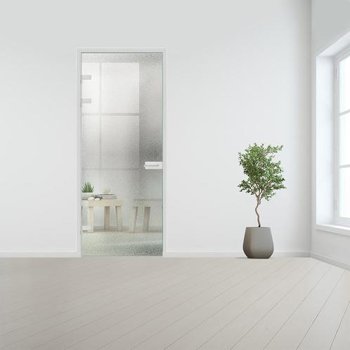 Glazen binnendeur XL voor opdek kozijn aluminium beslag-Crep, Bricolage & Construction, Fenêtres & Moustiquaires, Envoi