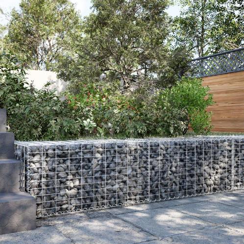 vidaXL Schanskorf 200x50x50 cm gegalvaniseerd ijzer, Tuin en Terras, Bloempotten, Nieuw, Verzenden