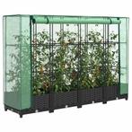 vidaXL Verhoogde plantenbak met kashoes rotanlook 160x40x123, Verzenden, Nieuw